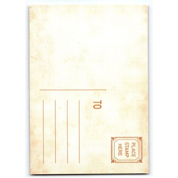 Vintage Christmas Snowman Lithograph Postcard 5.5x4 in Holiday Scene - Picture 2 of 2